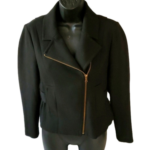 The Loft Asymmetric Black Jacket - Picture 1 of 8
